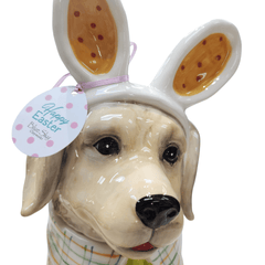 Golden Retriever Easter Cookie Jar