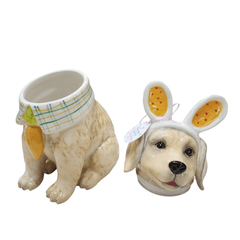 Golden Retriever Easter Cookie Jar