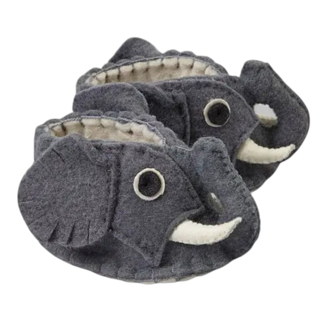 Handcrafted Baby Booties | Elephant