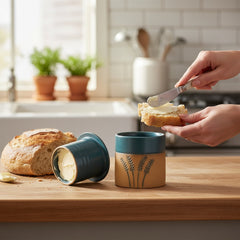 Handcrafted Butter Bell Crock | Wheat Stalks