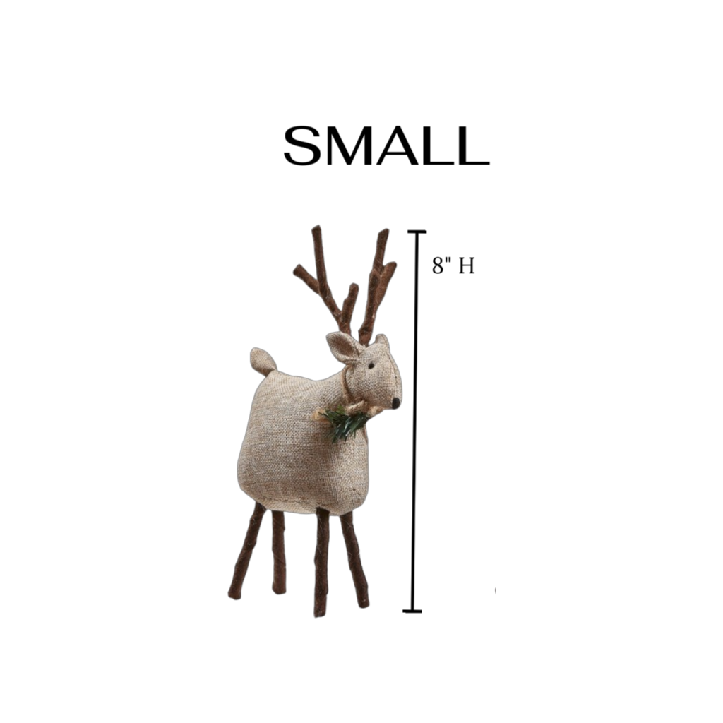 Handmade Christmas Textile Deer | Tweedie Reindeer