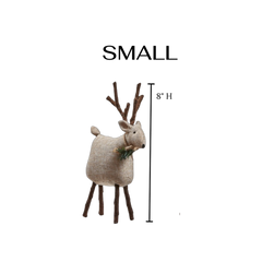 Handmade Christmas Textile Deer | Tweedie Reindeer