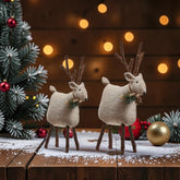 Handmade Christmas Textile Deer | Tweedie Reindeer