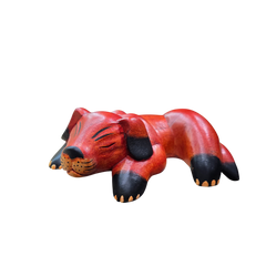 Handmade Wooden Dog Shelf Sitter