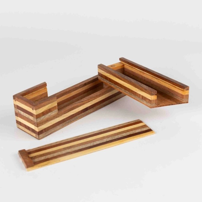 Handmade Wooden Puzzle Treasure Box