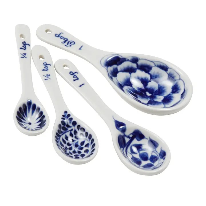 Handpainted Ceramic Measuring Spoon Set