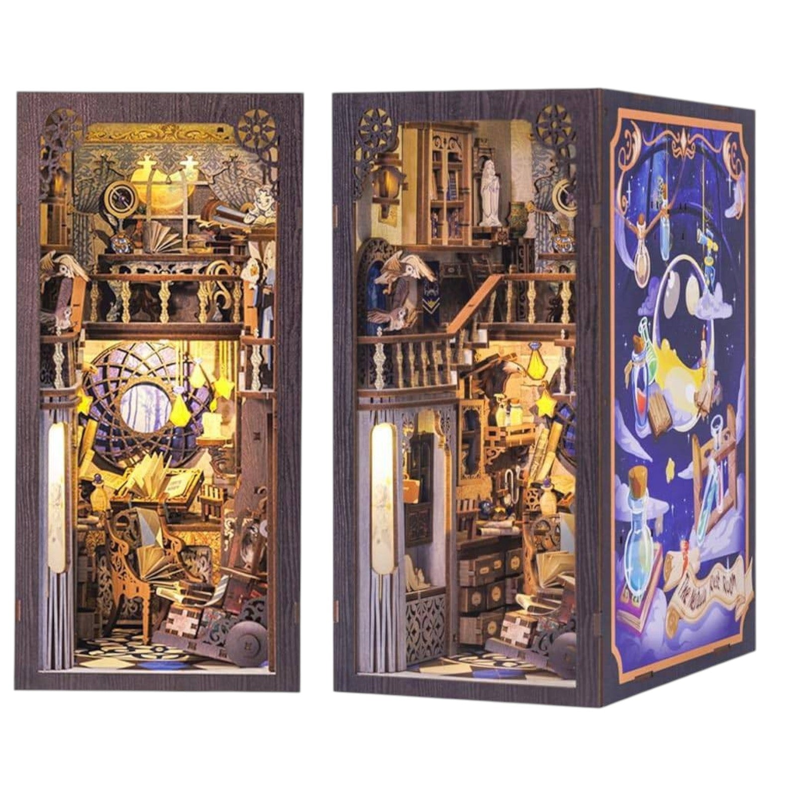 Hands Craft Diy Book Nook Kit: Nebula Common Room With Dust Cover