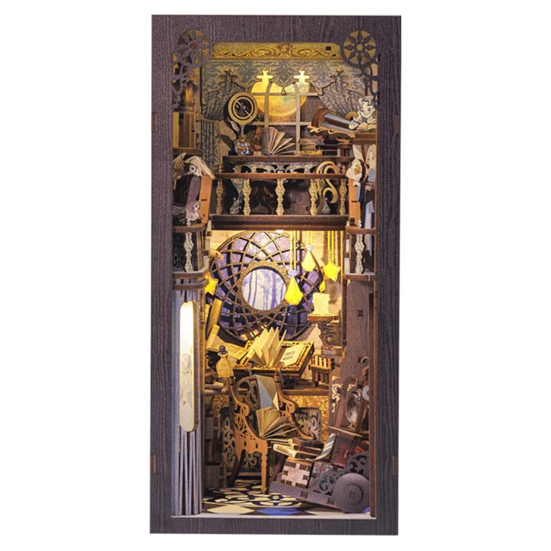 Hands Craft Diy Book Nook Kit: Nebula Common Room With Dust Cover