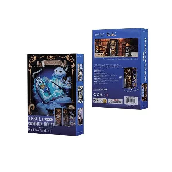Hands Craft Diy Book Nook Kit: Nebula Common Room With Dust Cover