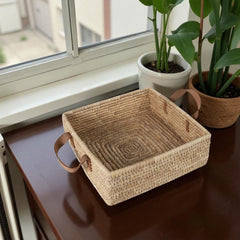 Handwoven Square Basket | Date Palm