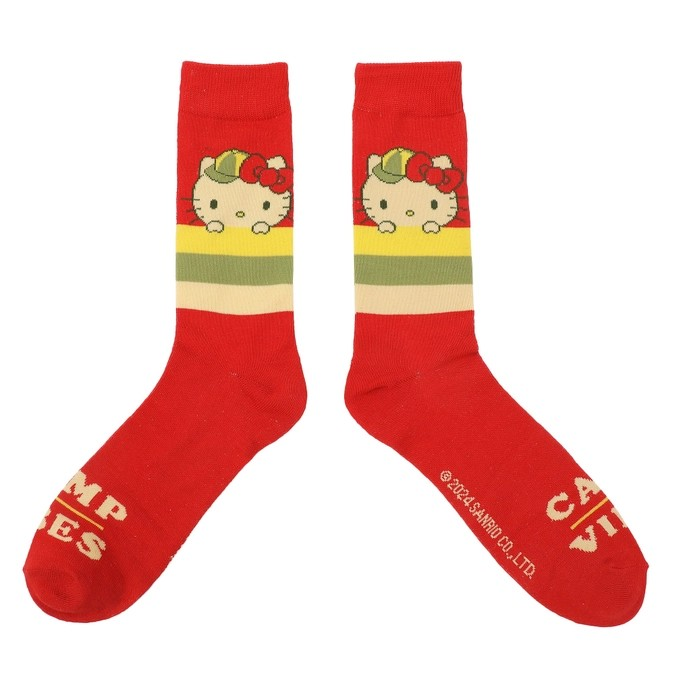 Hello Kitty Camp Vibes 4 Pair Crew Socks