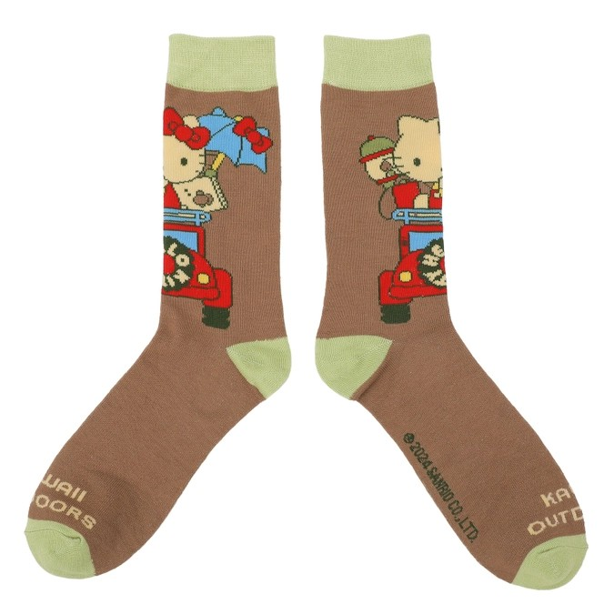 Hello Kitty Camp Vibes 4 Pair Crew Socks