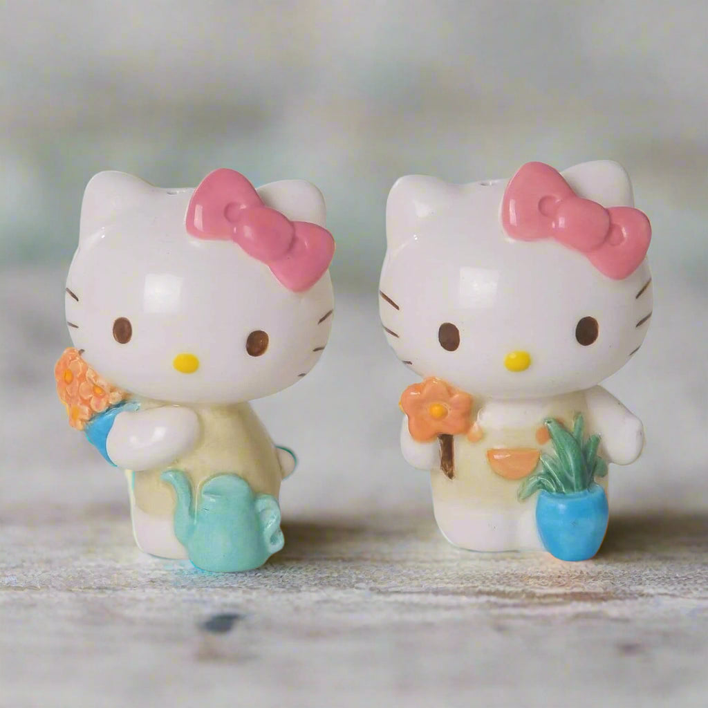 Hello Kitty Flower Salt and Pepper Shaker Set