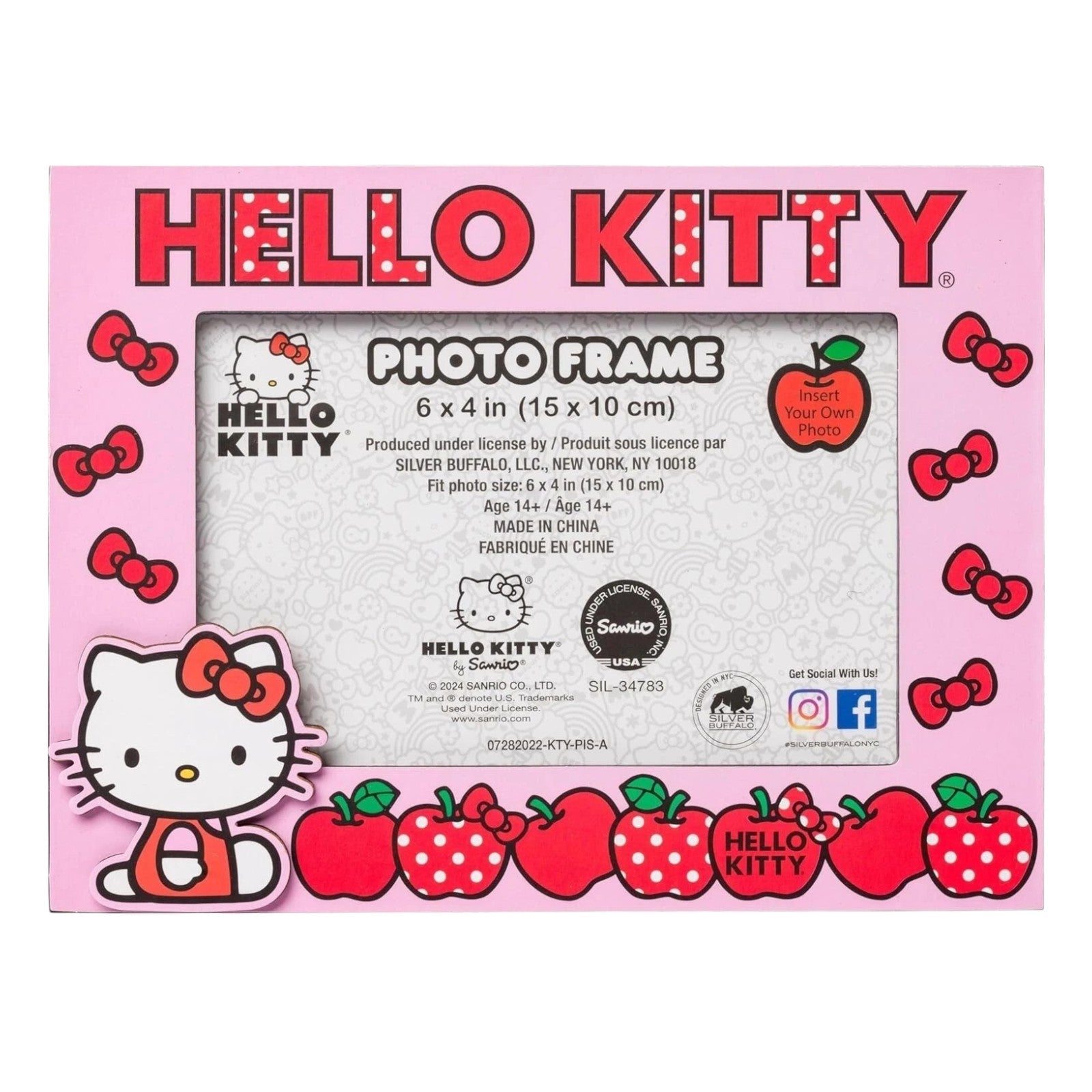 Hello Kitty Picture Photo Frame | for Tabletop or Hanging