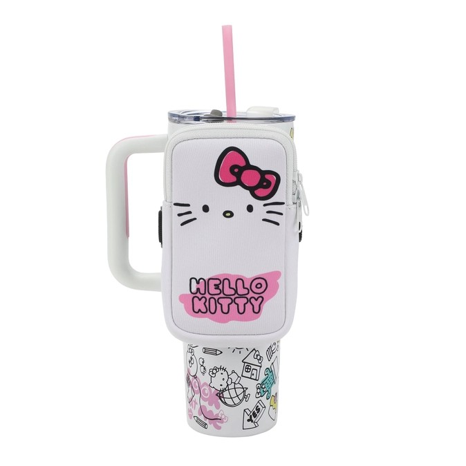 Hello Kitty Stainless Steel Tumbler with Bag Set