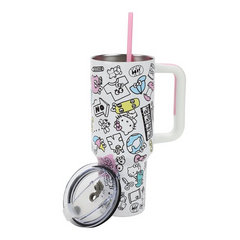 Hello Kitty Stainless Steel Tumbler with Bag Set
