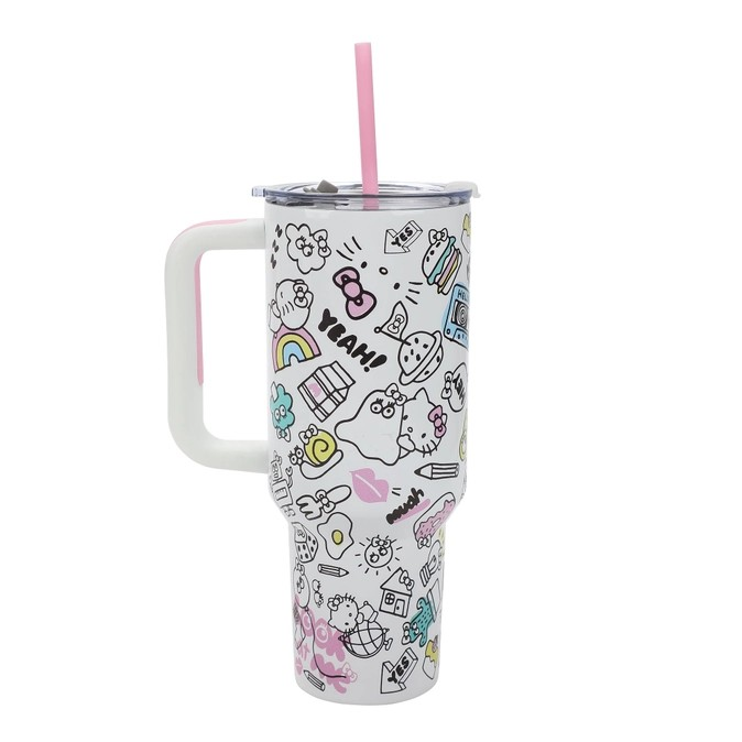 Hello Kitty Stainless Steel Tumbler with Bag Set