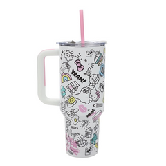 Hello Kitty Stainless Steel Tumbler with Bag Set
