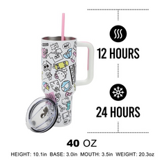 Hello Kitty Stainless Steel Tumbler with Bag Set