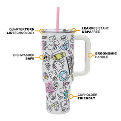 Hello Kitty Stainless Steel Tumbler with Bag Set