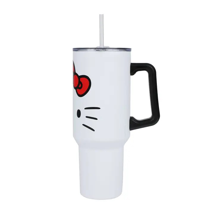 Hello Kitty Stainless Steel Tumbler with Straw and Lid 40oz