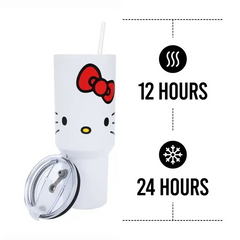 Hello Kitty Stainless Steel Tumbler with Straw and Lid 40oz