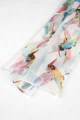 Hummingbird Chiffon Scarf