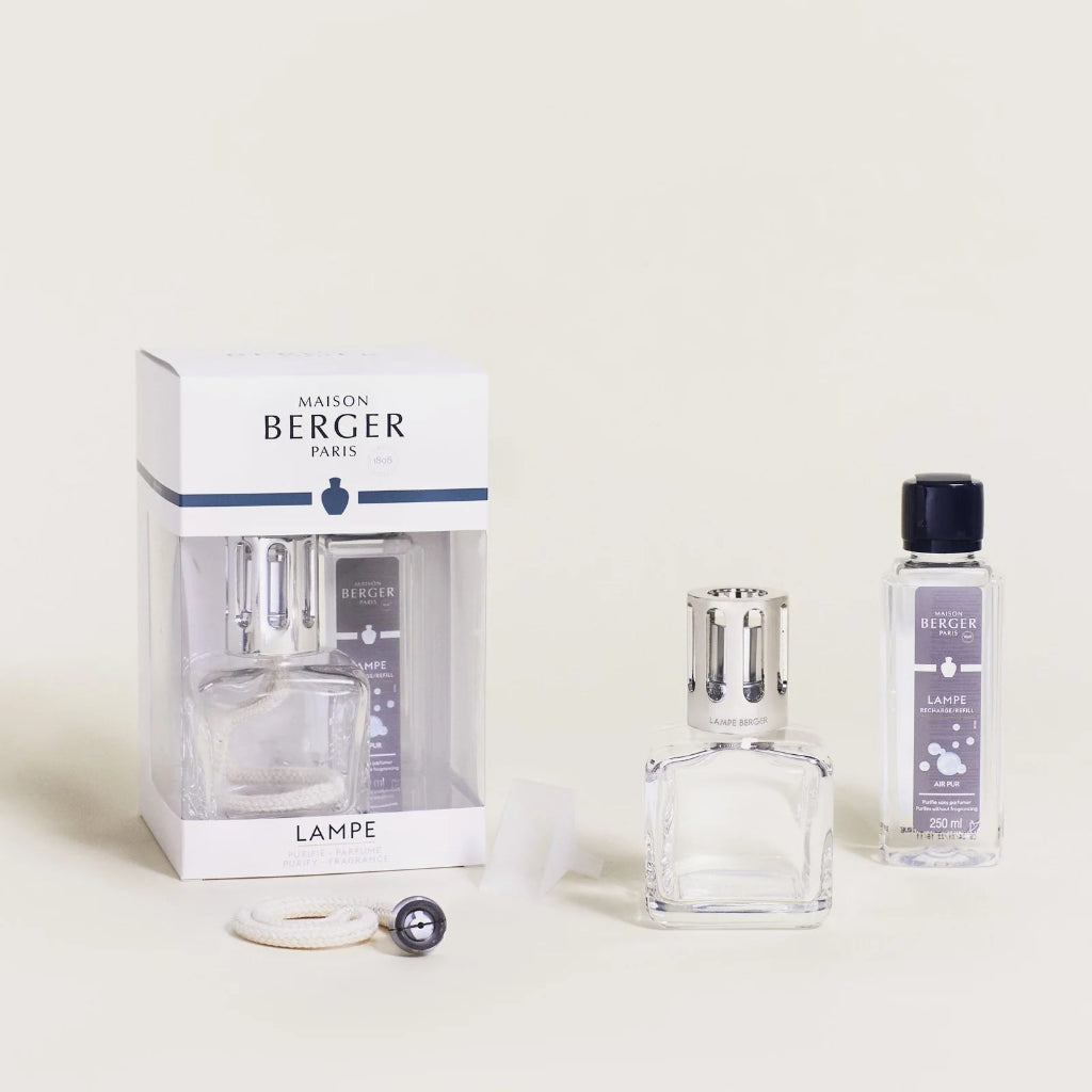 Ice Cube Clear Lamp Gift Set by Maison Berger (draft)