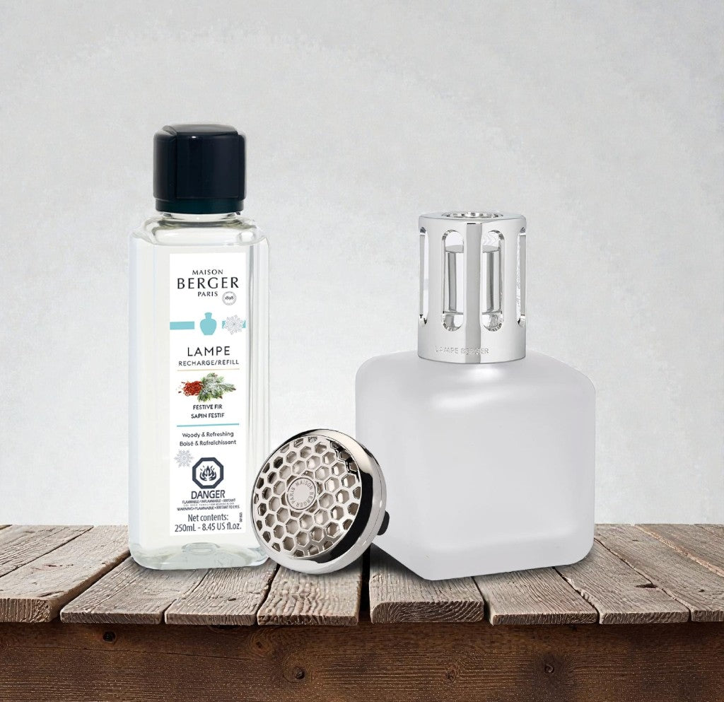 Ice Cube Frost Lamp Gift Set and Car Diffuser by Maison Berger