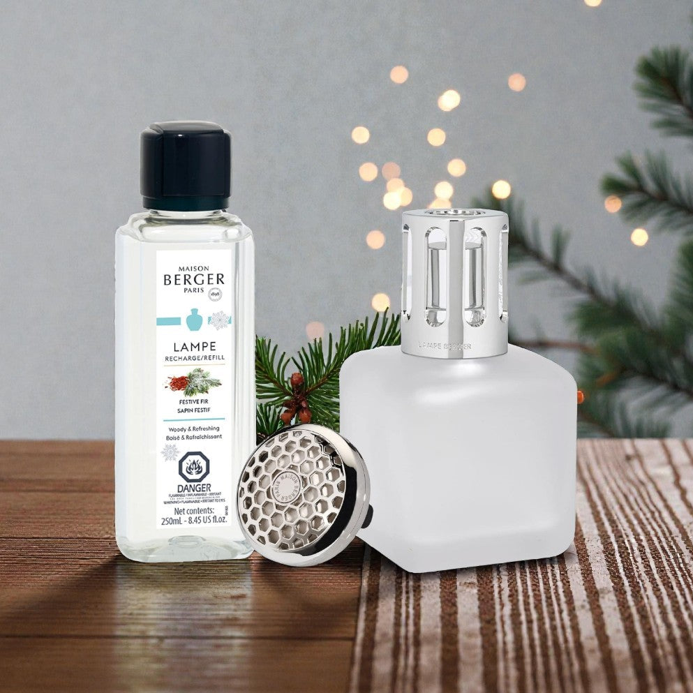 Ice Cube Frost Lamp Gift Set and Car Diffuser by Maison Berger