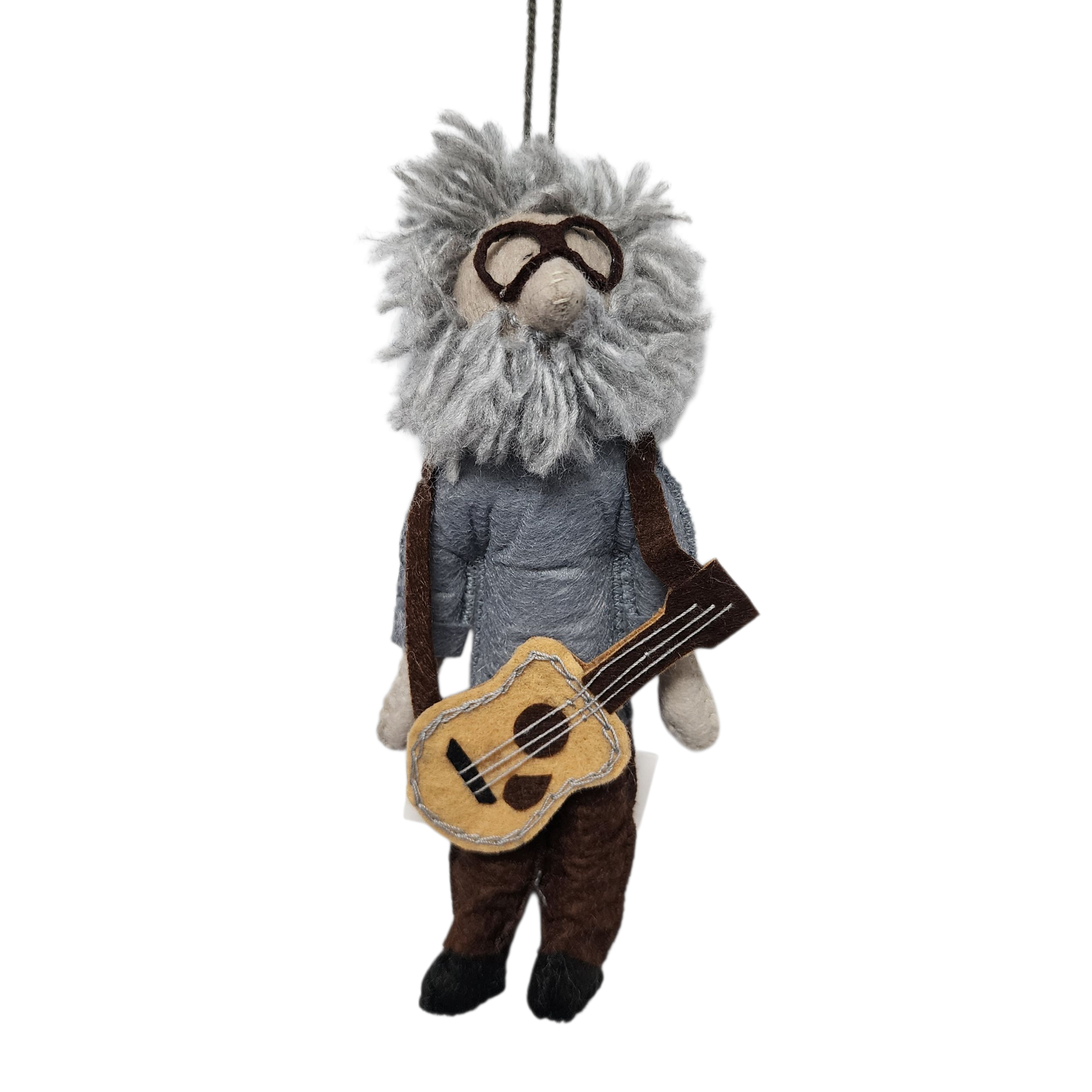 Jerry Garcia Ornament | Handcrafted Felt Hanging Decor