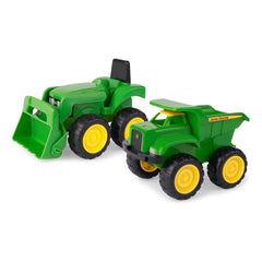 John Deere Dump Truck and Loader Toy Set 6 Inch