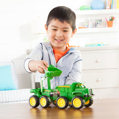 John Deere Dump Truck and Loader Toy Set 6 Inch