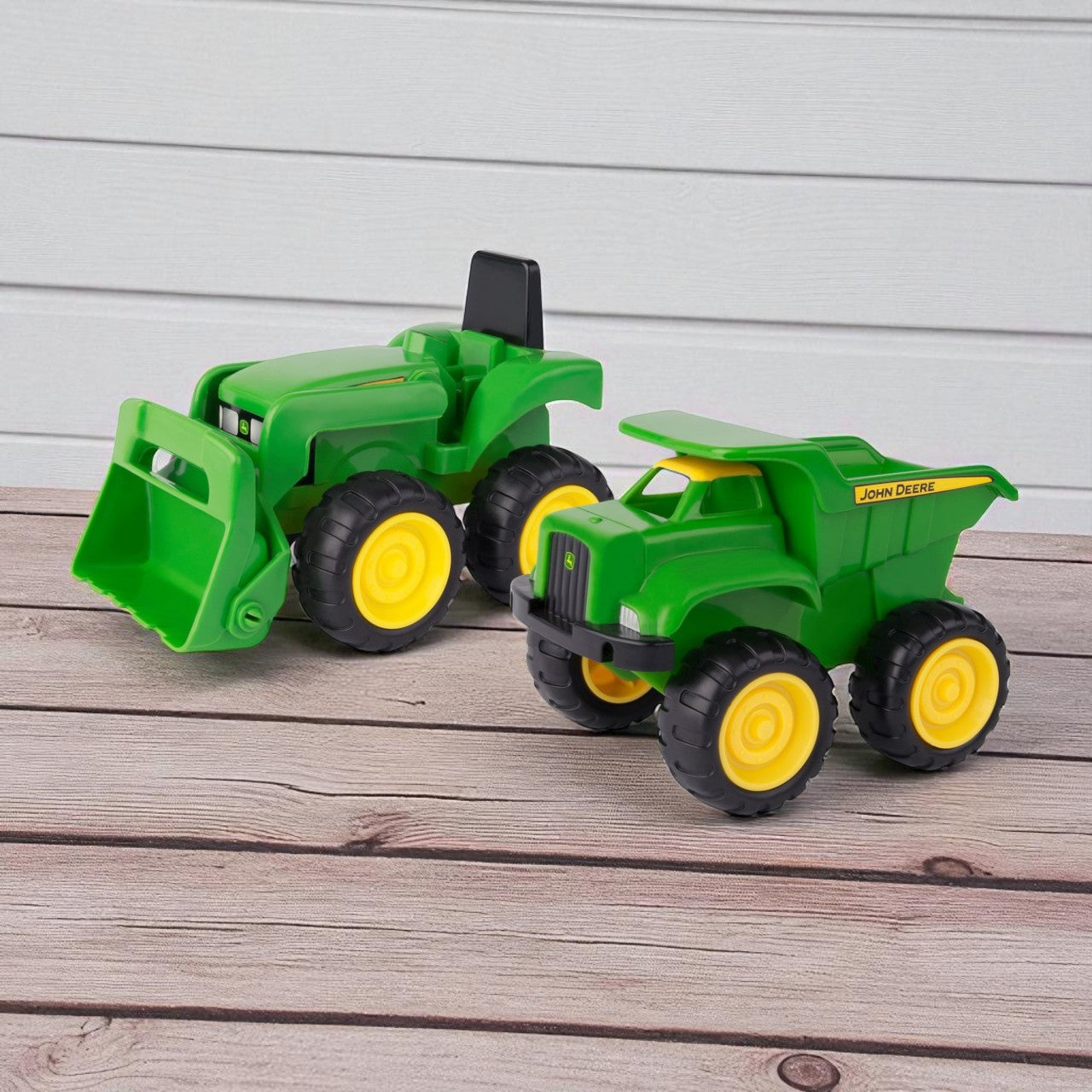 John Deere Dump Truck and Loader Toy Set 6 Inch
