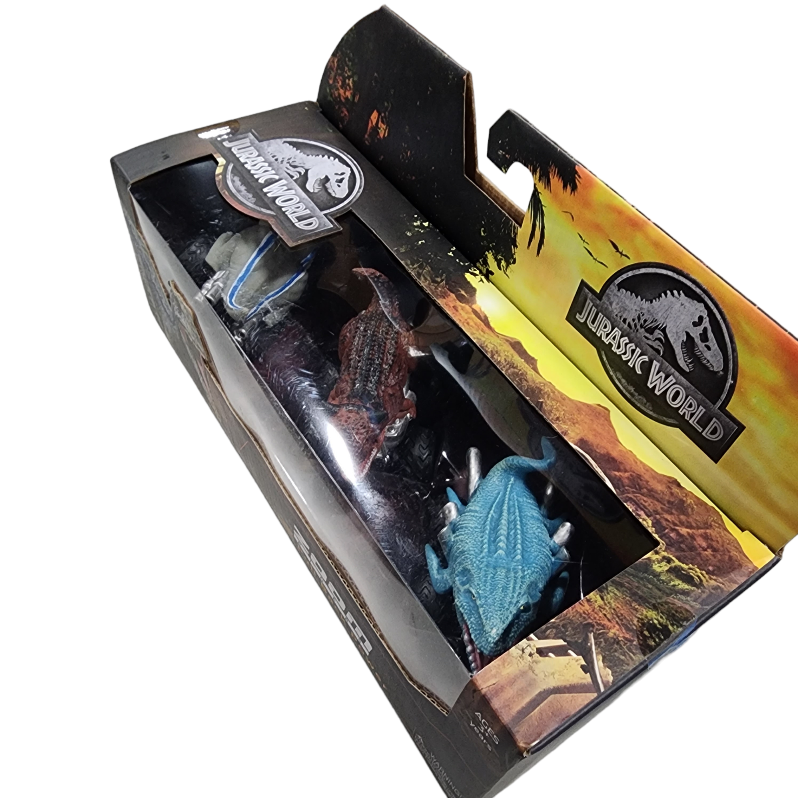 Jurassic World Zoom Riders Pull Back Power Dinosaur Cars Race and Battle - 3 Pk