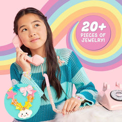 Kawaii Cute Charms Jewelry Making Kit Beads Glow Alphabet with Bead Case