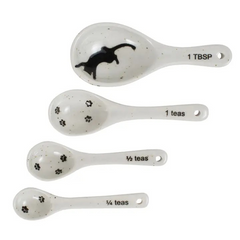 Kitty Prints Ceramic Measuring Spoon Set