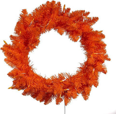 Kurt Adler 18-inch Battery Operated Pre-Lit Orange Wreath