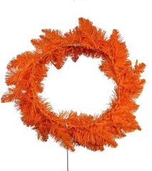 Kurt Adler 18-inch Battery Operated Pre-Lit Orange Wreath