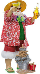 Kurt Adler Fabriche' Beach Santa Display Figure | 2-Piece set