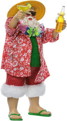 Kurt Adler Fabriche' Beach Santa Display Figure | 2-Piece set
