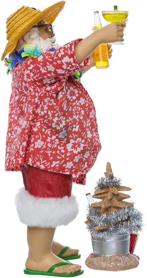 Kurt Adler Fabriche' Beach Santa Display Figure | 2-Piece set