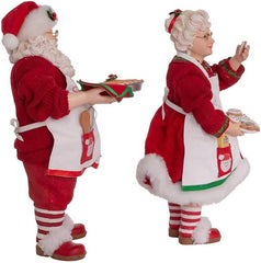 Kurt S. Adler Fabriché Mr. and Mrs. Santa Display Figures | 2-Piece Set