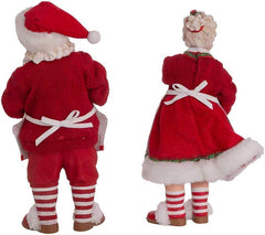 Kurt S. Adler Fabriché Mr. and Mrs. Santa Display Figures | 2-Piece Set