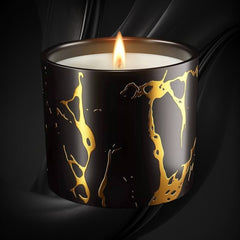 La Cadeau Scented Candle for Home Floral White Peach Scented Soy Candle 7oz