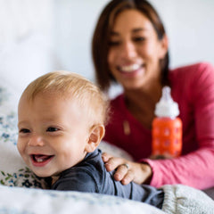 Lifefactory 4 Bottle Starter Set (2) 4-Ounce Baby Bottle in Mint/Lavender (2) 9-Ounce Baby Bottle in Kale/Grape (2) Flat Caps (2) Sippy Caps (2) Stage 2 Nipples