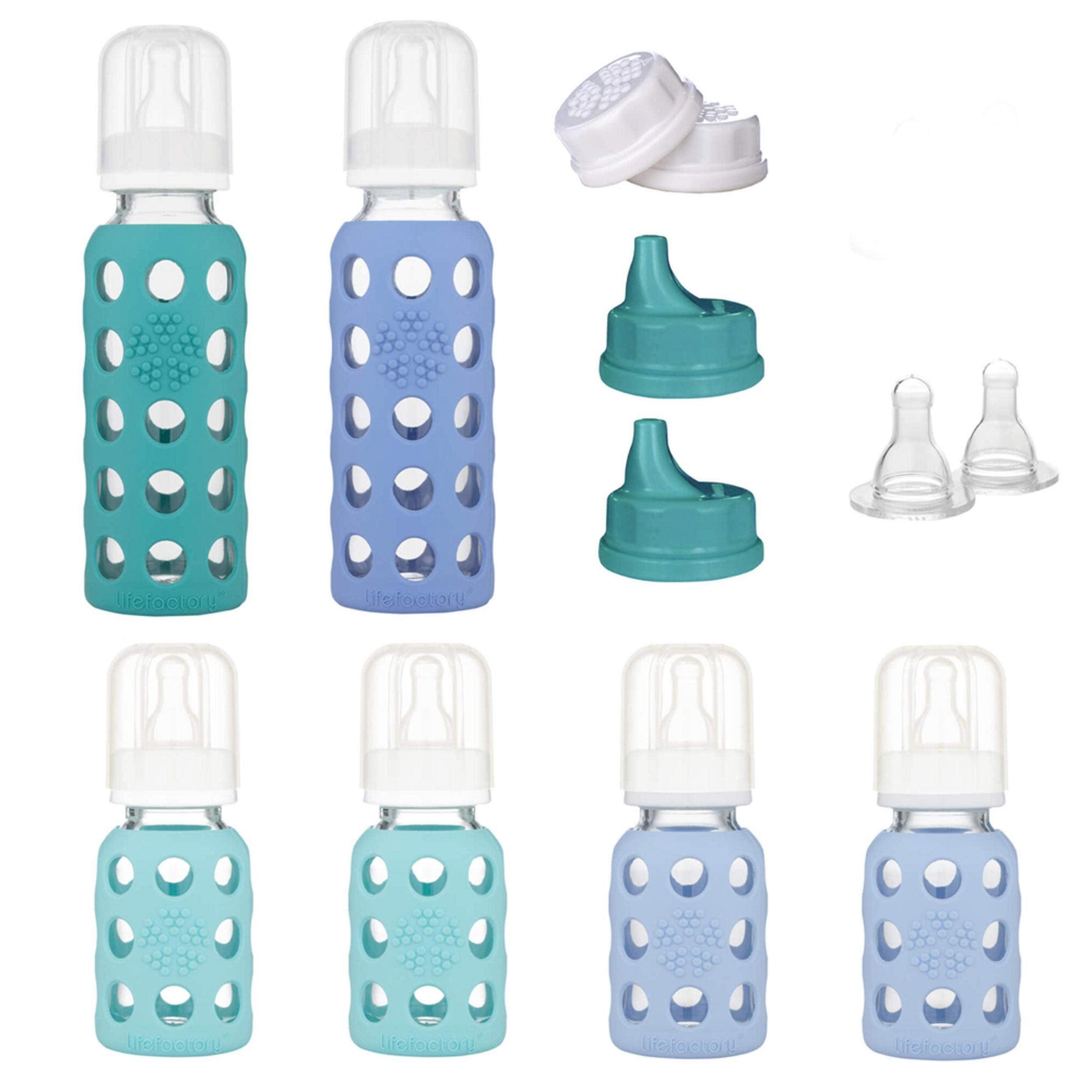 Lifefactory 6 Glass Baby Bottle Starter Set