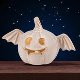 Lighted Pumpkin Bat Figurine