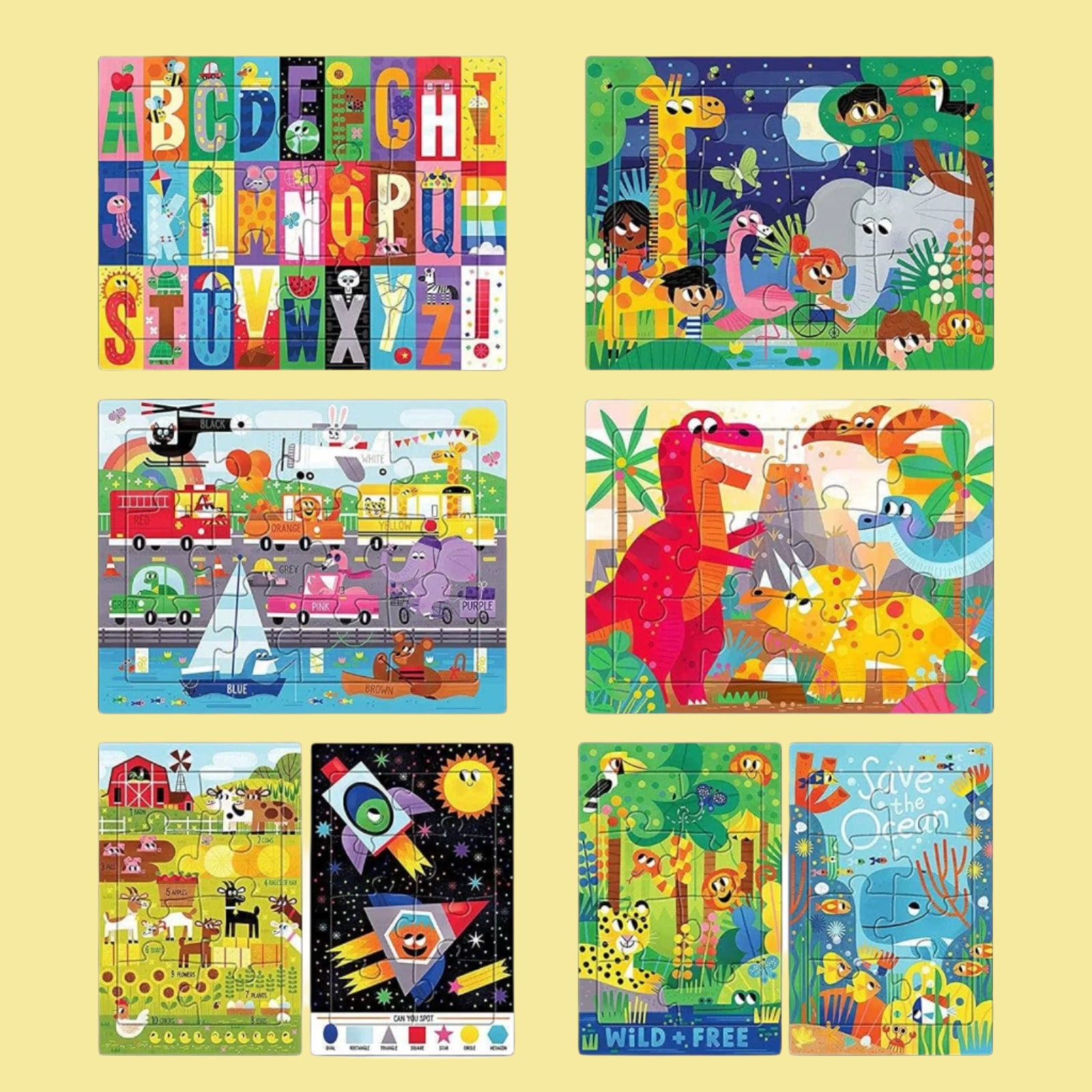 Little Buffalo Tray Puzzles Ages 4+