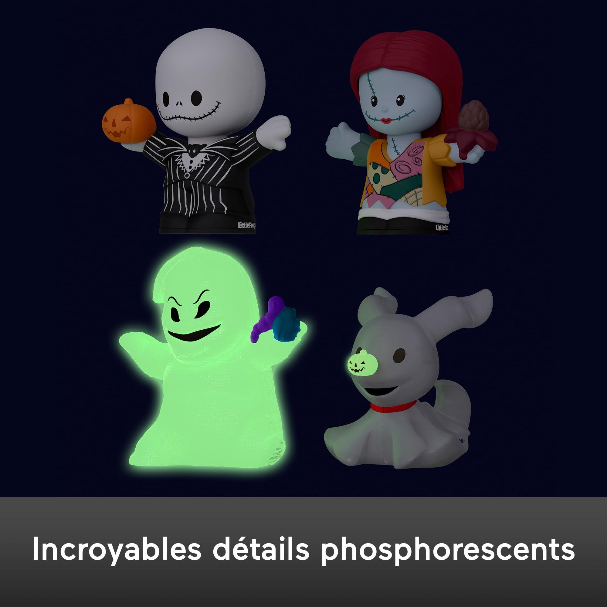 Little People Collector Disney Tim Burton’s The Nightmare Before Christmas Special Edition Set for Adults & Fans, 4 Figures in Display Box